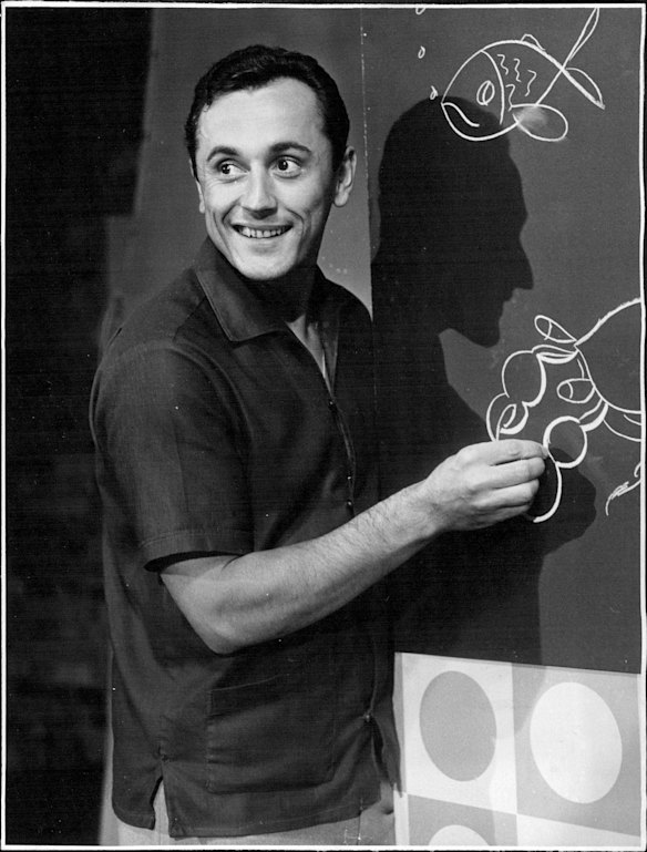 Play School’s first presenter Alister Smart in an episode from September 1966, the year it was first broadcast.