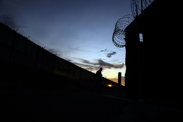 A detention facility at Guantanamo Bay Naval Base in Cuba.