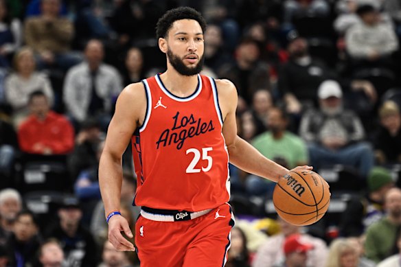 Back on court: Former NBA star Ben Simmons has not played professionally since leaving the LA Clippers after the 2024-25 season.