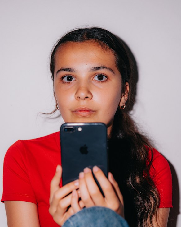 Ariel De Souza-Bell in her Manly Vale home.
