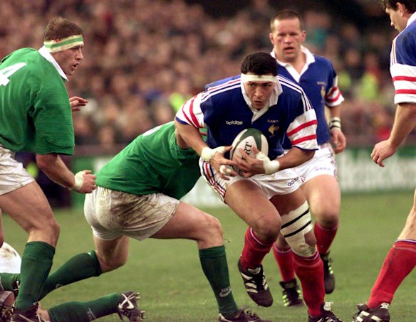 Abdel Benazzi during his playing days in 1997.