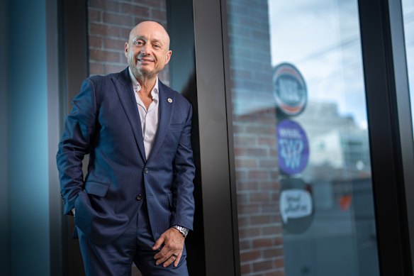 Returning fire: NBL owner Larry Kestelman has rebuilt the league, and has taken aim at three agitating club owners.