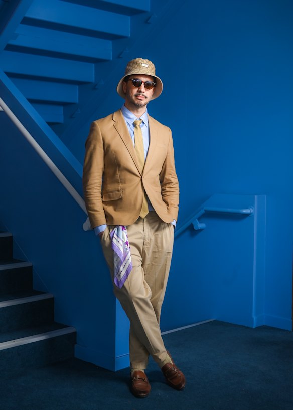 Nunzio Miano in Gucci, Pucci, vintage and Zara.