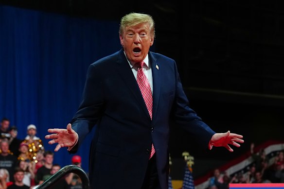 Trump is holding rallies every day until the midterm election on November 3 as Republicans try to motivate voters to go to the polls.