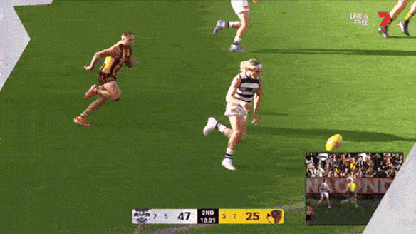 Balls up: Bailey Smith and Jarman Impey got into it on Easter Monday this year.