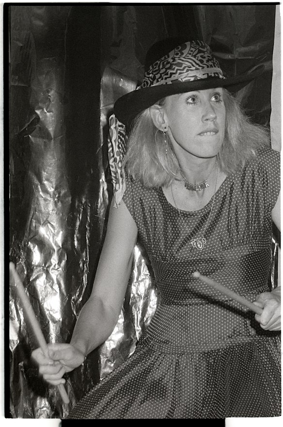 Morrison onstage with the Go-Betweens in 1985. 