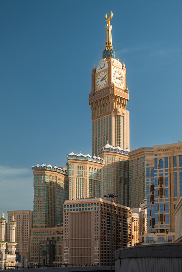 At 601 metres, this is the tallest clock tower in the world, and the complex of seven buildings comprises the world’s second most expensive building.