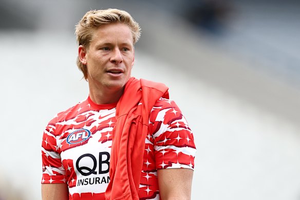 Step back: The Swans - and star Isaac Heeney - are unlikely to feature in September.