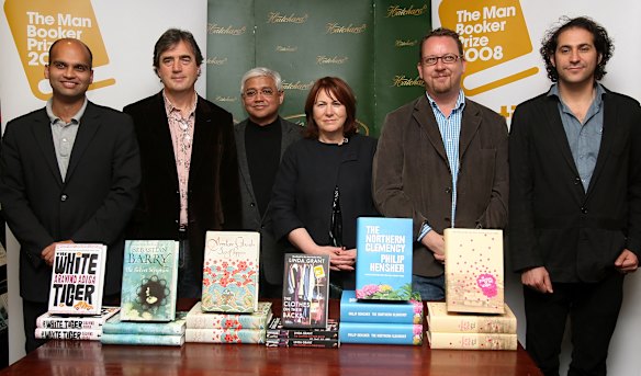 Steve Toltz, far right, in London with the other Man Booker Prize nominees in 2008.