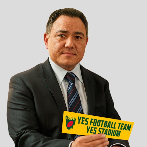 Sam Pang will star in a comedy about the AFL’s efforts to launch a team and a stadium in Tasmania.