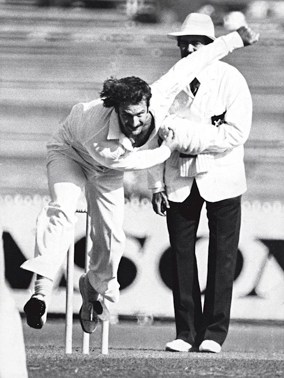 Dennis Lillee in full flight.