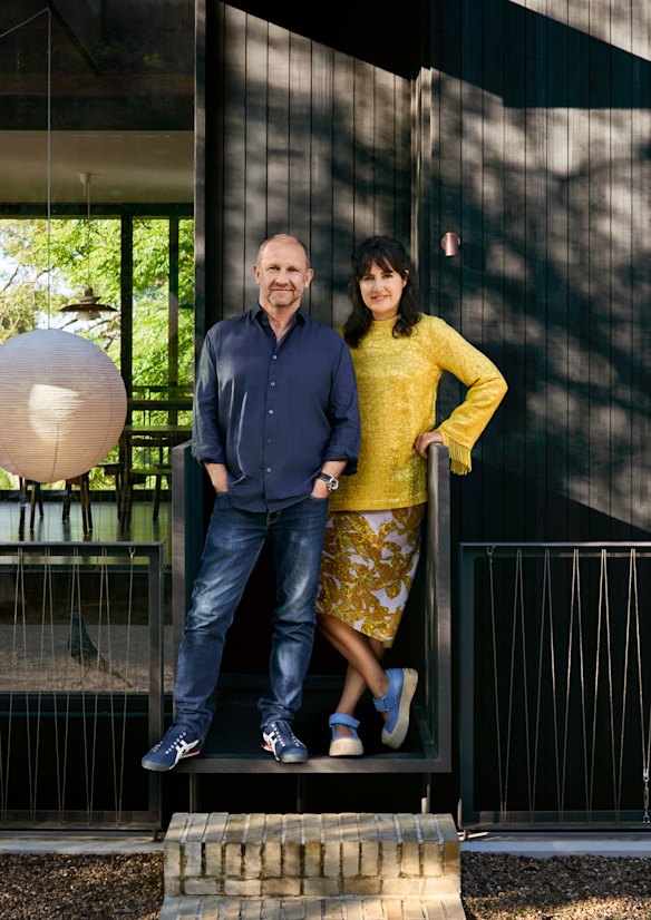Grand Designs Transformations co-hosts Anthony Burke and Yasmine Ghoniem.