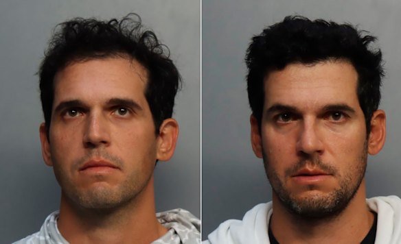A Miami-Dade Corrections and Rehabilitation Department image of Alon, left, and Oren Alexander.
