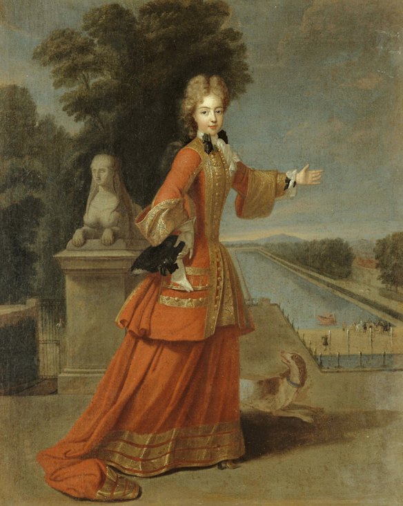 A portrait of Marie-Adelaide at Versailles, by Pierre Gobert.