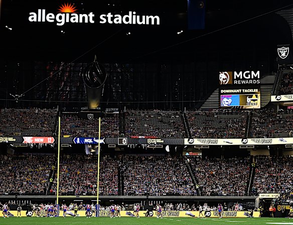 Newcastle and North Queensland kicked off this year’s Las Vegas double-header at Allegiant Stadium.