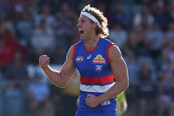  Aaron Naughton was in excellent touch against the Kangaroos.