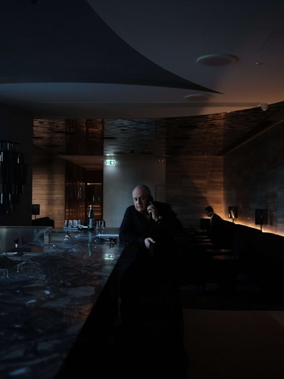 Chris Lucas at his Society restaurant in May 2021.