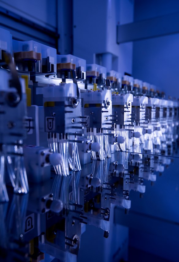 A high-throughput bioreactor at the Australian Genome Foundry.