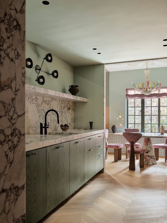 The kitchen in the New York Townhouse, designed by Greg Natale.