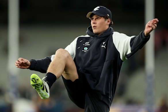 Not going anywhere: Carlton superstar Charlie Curnow.