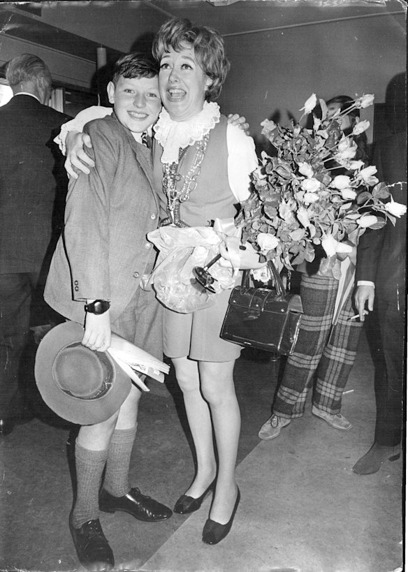 Lamond with son Tony, then aged 13, in 1969.