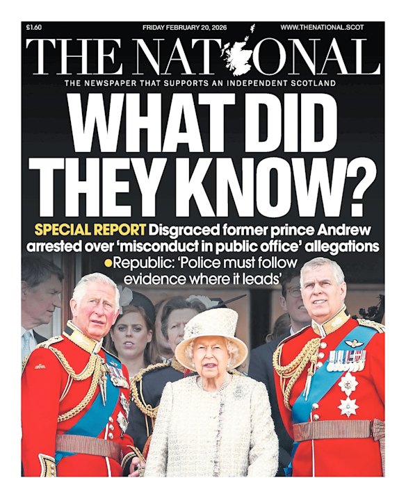 Scottish pro-independence daily The National.