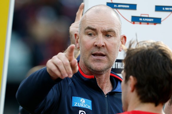 Embracing the moment: Melbourne coach Steven King is ready for the Friday night lights this week.