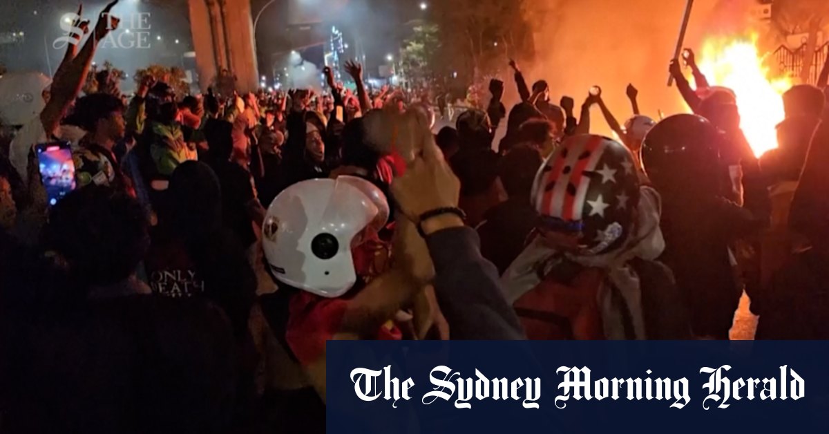 Large scale anti-government protests erupt in Indonesia