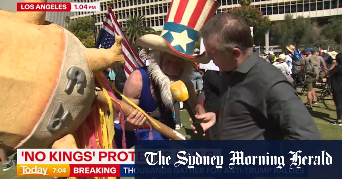 Millions gather across US for No Kings protests