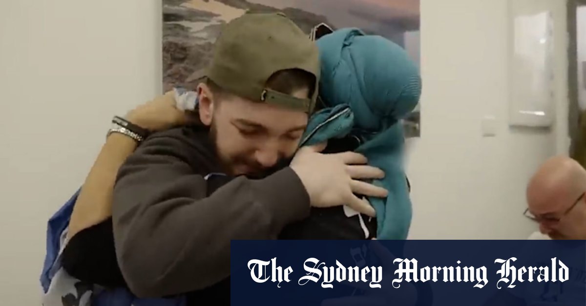 Released hostage, Bar Kupershtein, reunited with his family in Israel