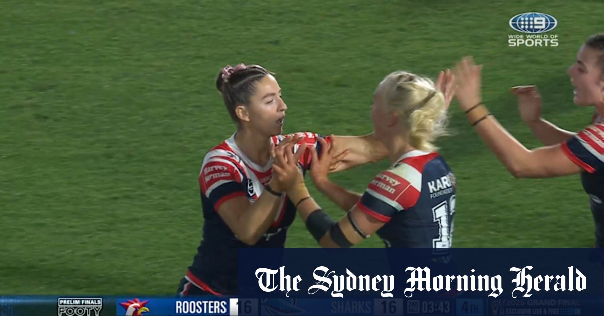 Roosters half nails field goal