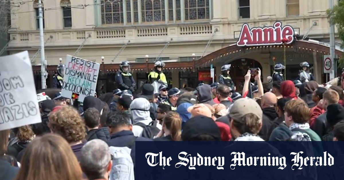 Protesters hold five rallies across Melbourne