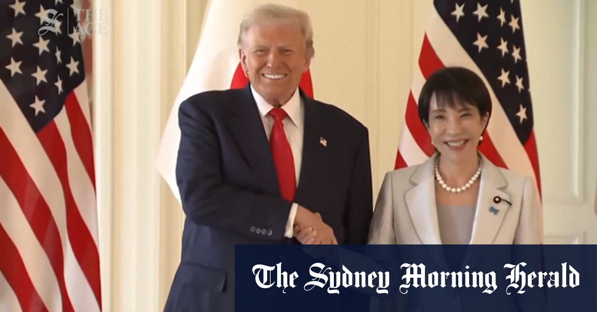 Donald Trump meets Japanese prime minister Sanae Takaichi