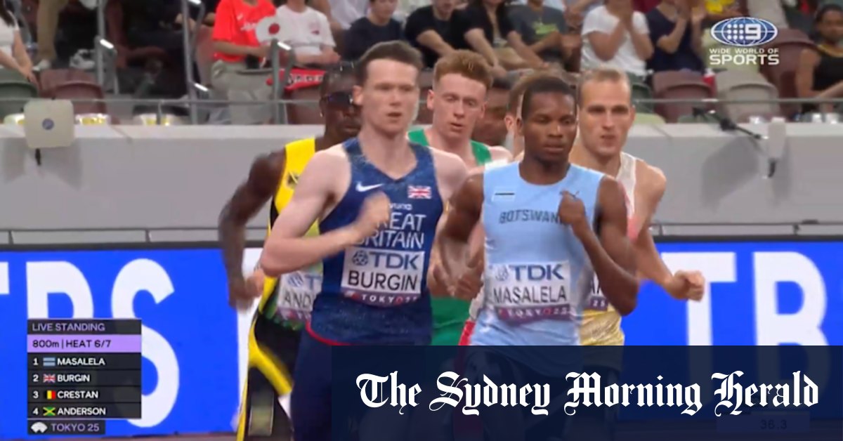 Aussie debutant runs 800m heat