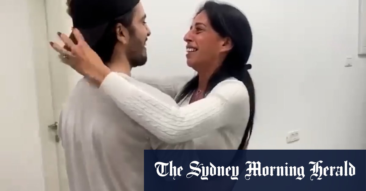 Matan Zangauker sees his mother after being released by Hamas