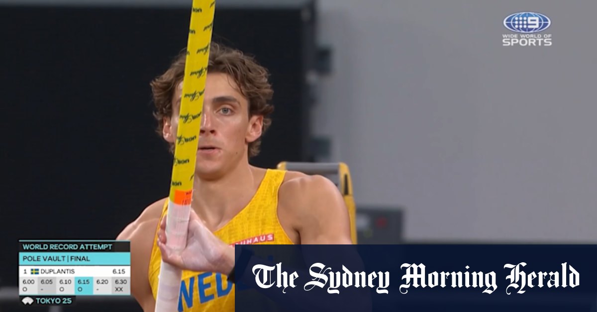 Duplantis sets a new world record for the 14th time