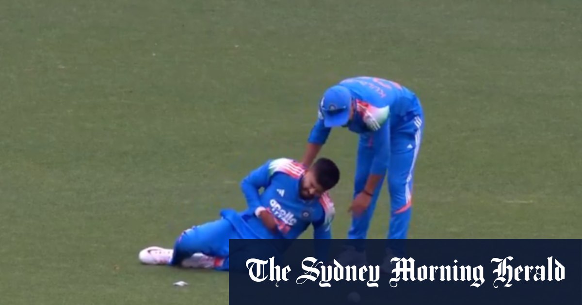 Indian batsman injured in stunning catch