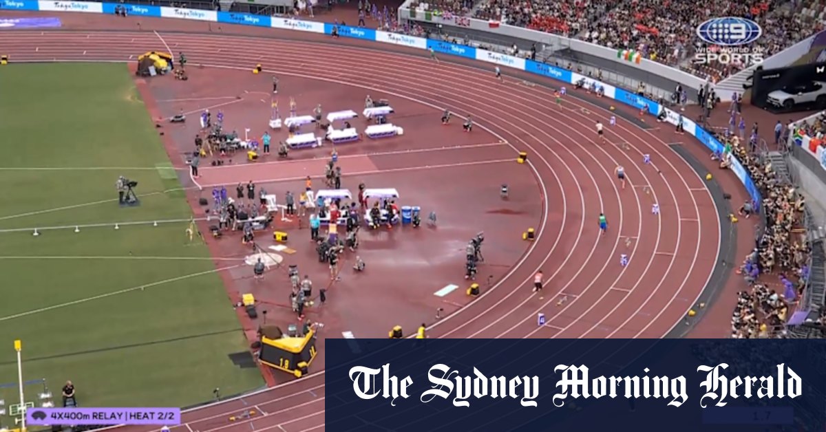 Aussie 4x400m relay team runs heat