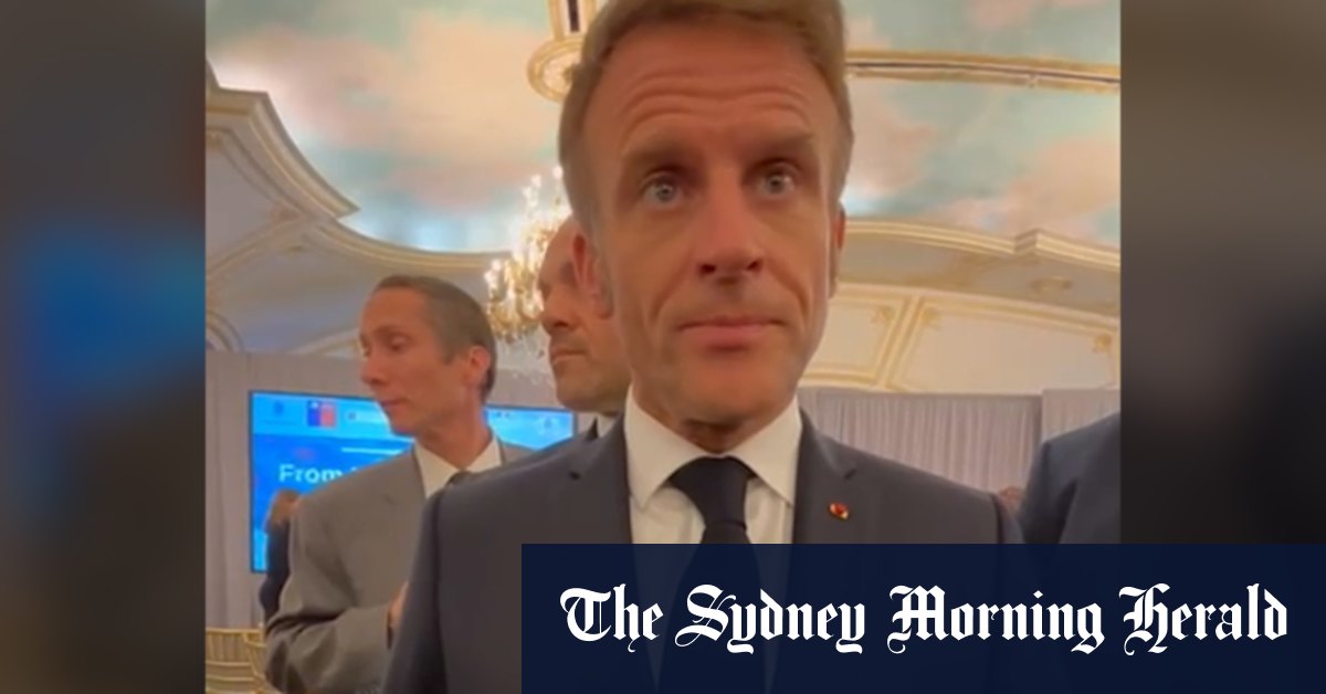 French President Emmanuel Macron praises Australia for recognising Palestine