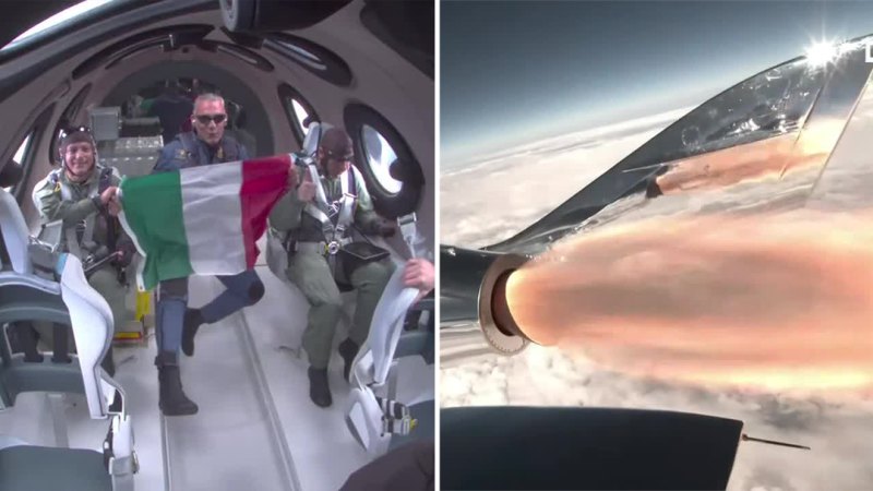 First Virgin Galactic flight launched into space