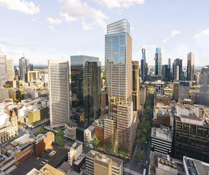 A big cut in carbon emissions at 435 Bourke Street won the project its anchor tenant: Commonwealth Bank.