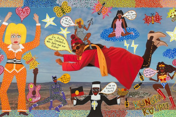 Flying Over Indulkana (detail).