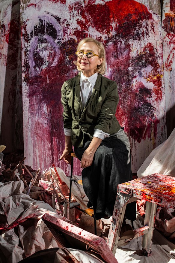 Aida Tomescu in her Rosebery studio. She turned 70 this year, and celebrated 45 years in Sydney.