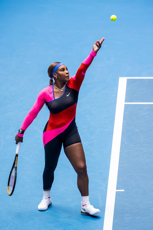 Serena Williams during the 2021 Australian Open.
