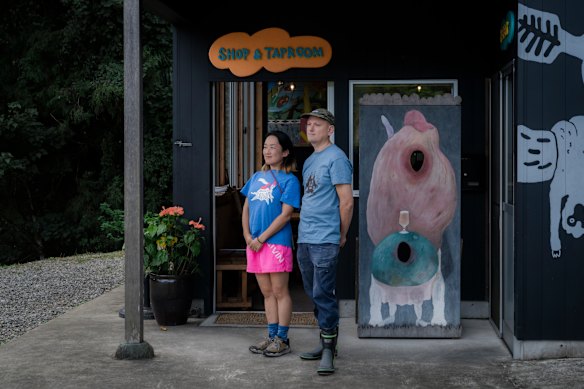 Irish-Japanese couple Manus Sweeney and Sayaka Abe run Kamiyama Beer, a craft brewery selling local brews infused with ingredients they have foraged.