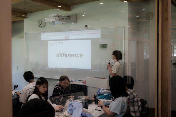 At Kamiyama’s new tech-focused school, students study English through the lens of what’s needed to set up and run businesses.  