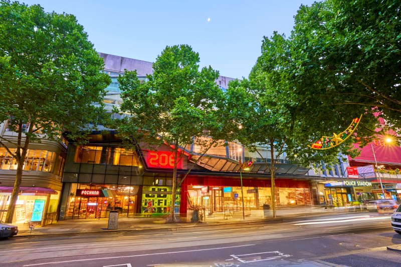 The retail complex at 206 Bourke Street in Melbourne.