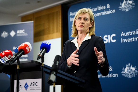 ASIC chair Sarah Court says the case is not about personal relationships but “whether a director properly disclosed and managed conflicts of interest and met their duties to the company and shareholders”.