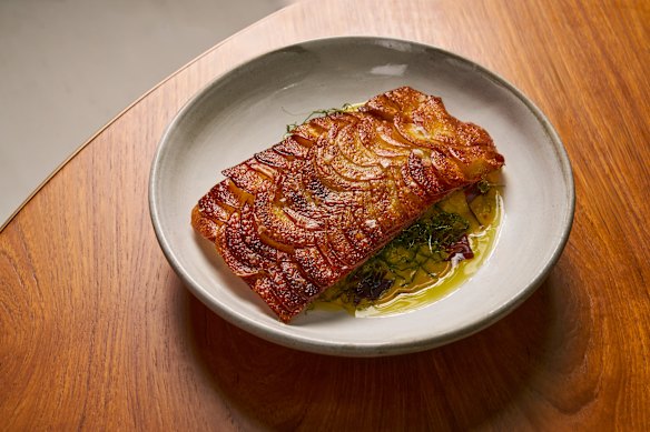  murray cod with potato scales.