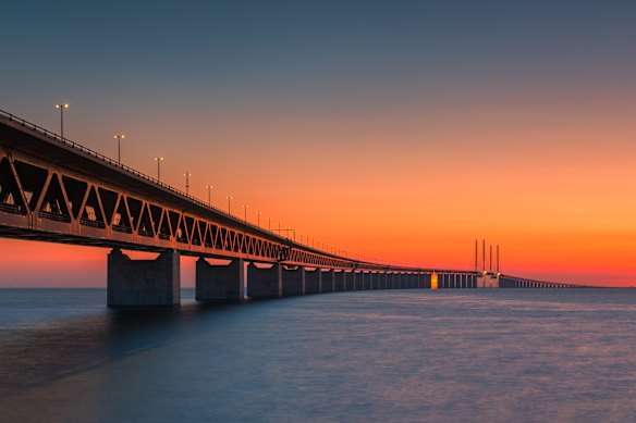 The Oresund Bridge is the longest combined road and rail bridge in Europe.